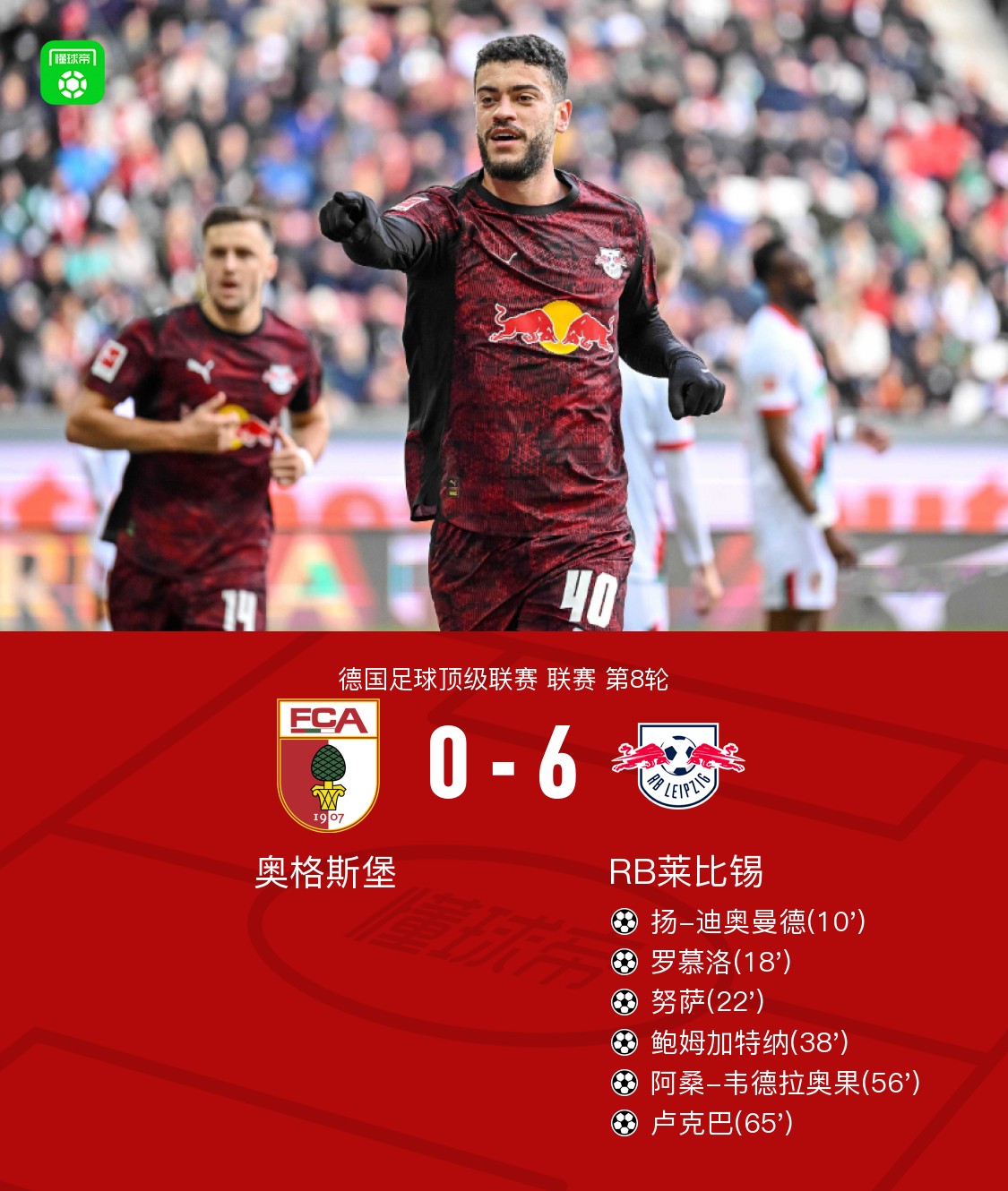 关于RB莱比锡前锋状态火爆,多次破门进账的信息 关于RB莱比锡前锋状态火爆,多次破门进账的信息